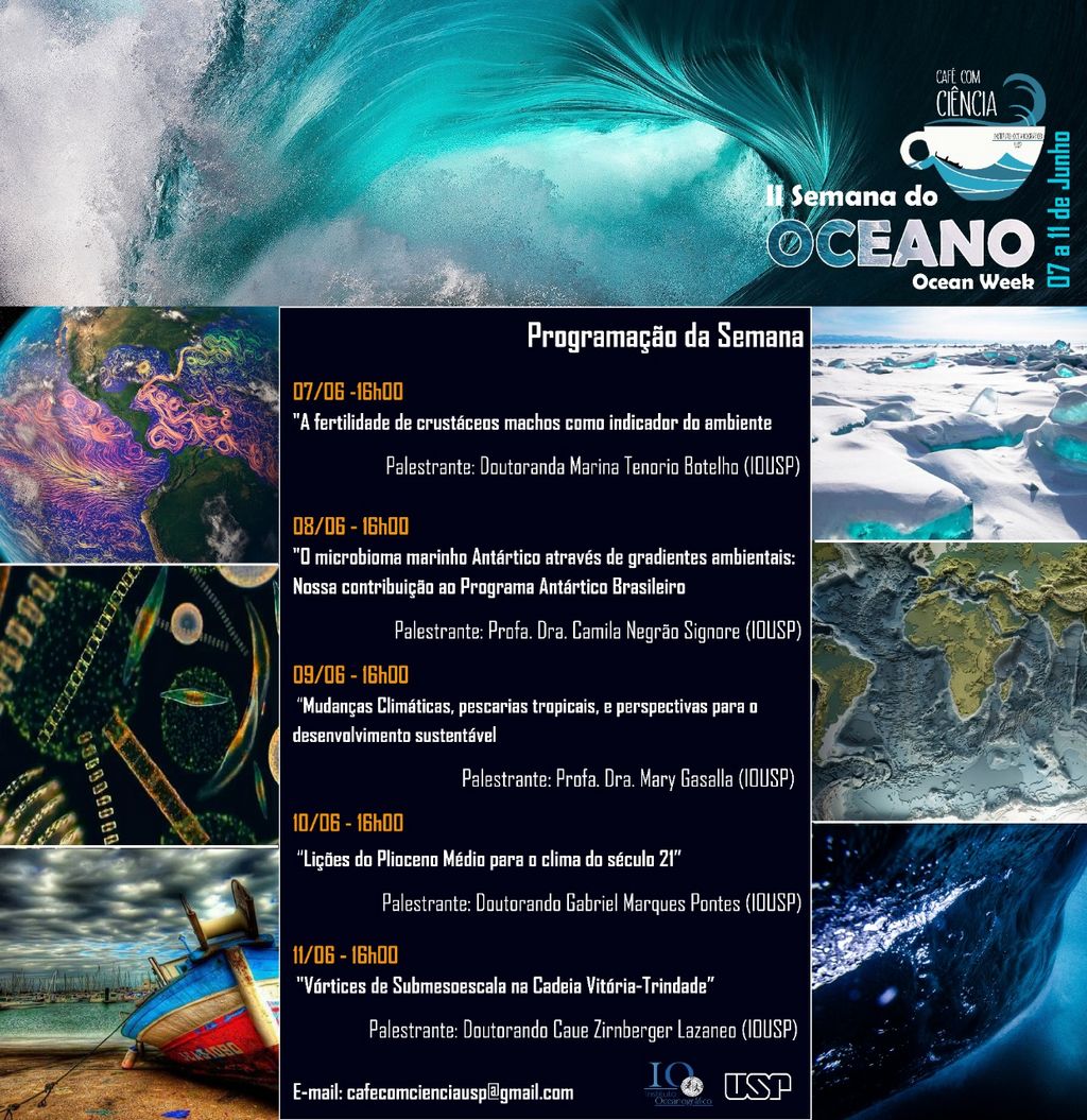 inscrições II Semana Oceano do IOUSP