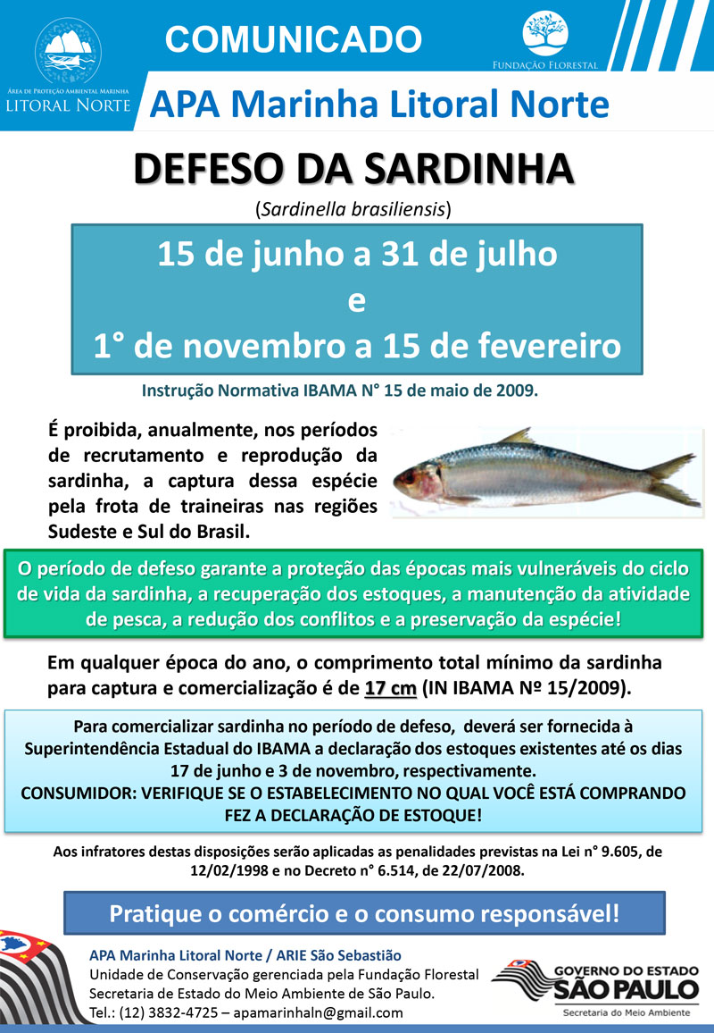 DEFESO SARDINHA 2015